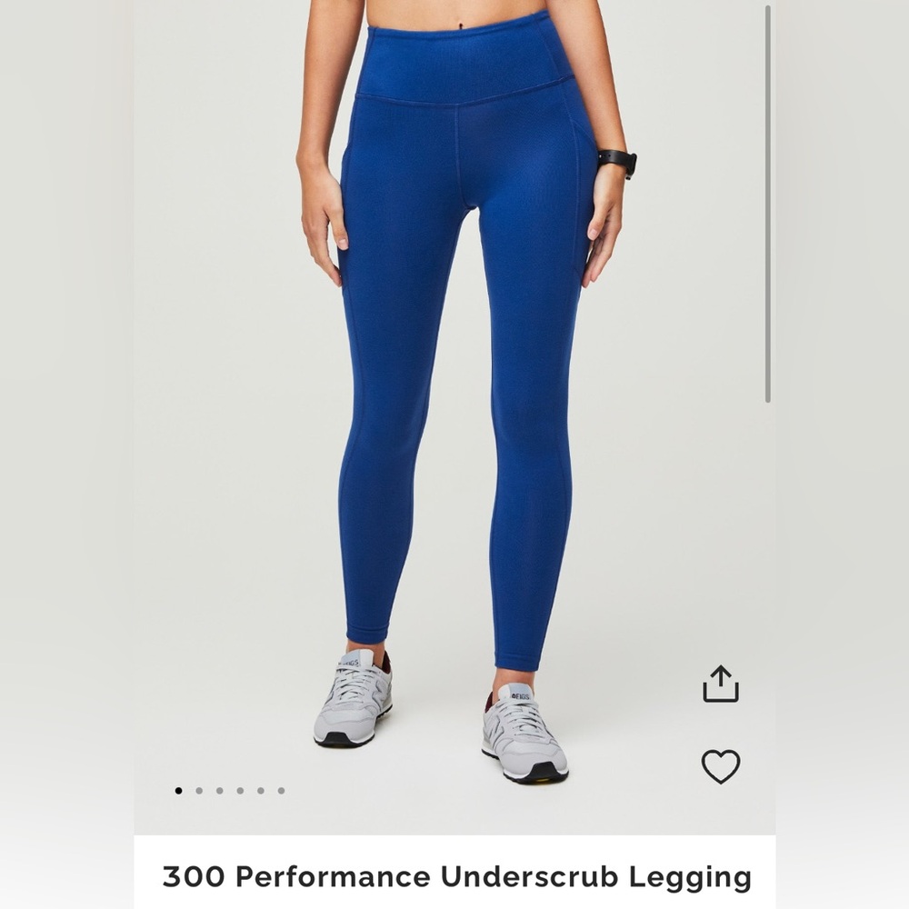 Figs Electric Blue leggings small
